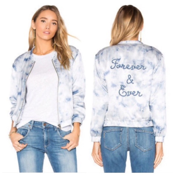 PAIGE “Forever And Ever” silk bomber jacket - Picture 4 of 8